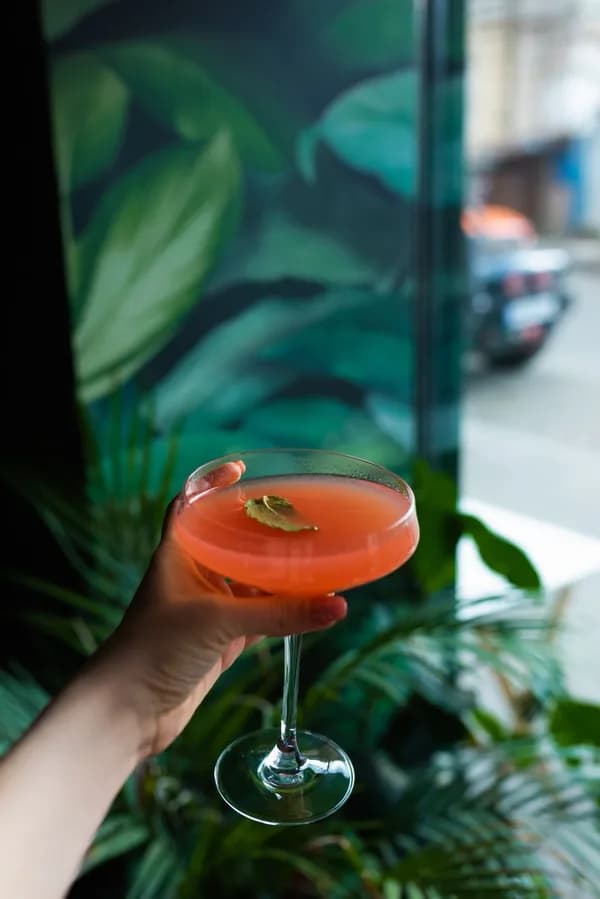 A colorful drink featured in lifestyle content